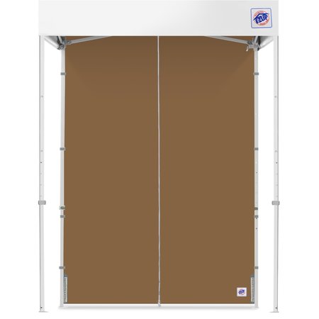 E-Z UP TAA Compliant Middle Zipper Sidewall, 5' W x 5' H, Coyote Brown SWM5TCCB